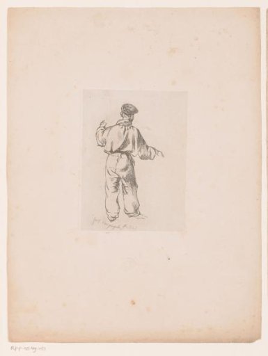 Boy seen from the back