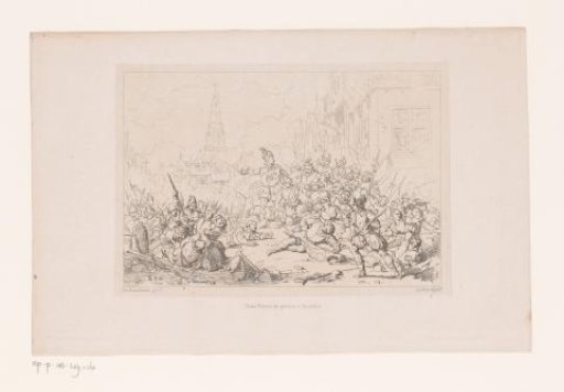Struggle between Spanish soldiers and the citizens and magistrates of Antwerp