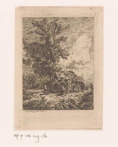 Dilapidated House by a Tree