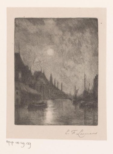 River View in a City by Night