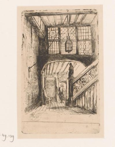 Staircase in the Brouwershuis in Antwerp