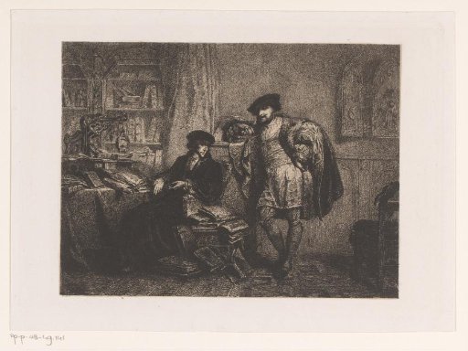 Interior with Erasmus and Holbein