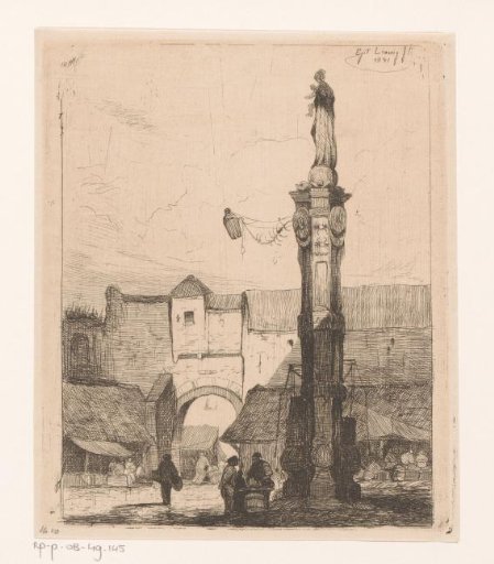 View of the Old Fish Market in Antwerp