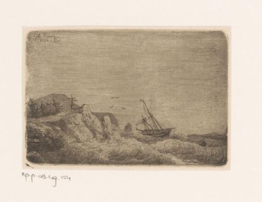 Shipwreck at night