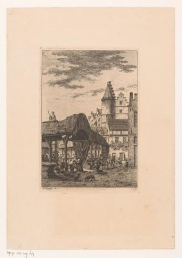 View of the Old Fish Market in Antwerp