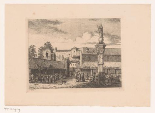 View of the Old Fish Market in Antwerp