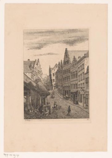 View of the Fish Hill in Antwerp