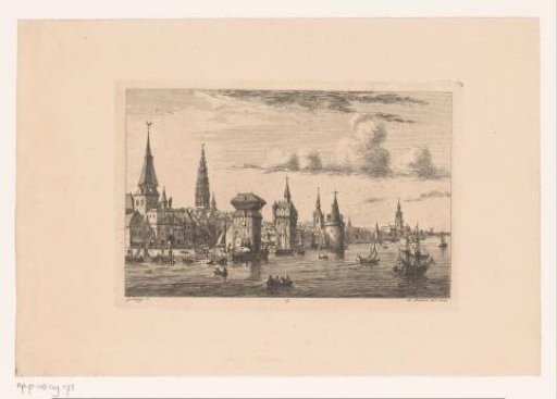 View of the Quay in Antwerp from the Scheldt