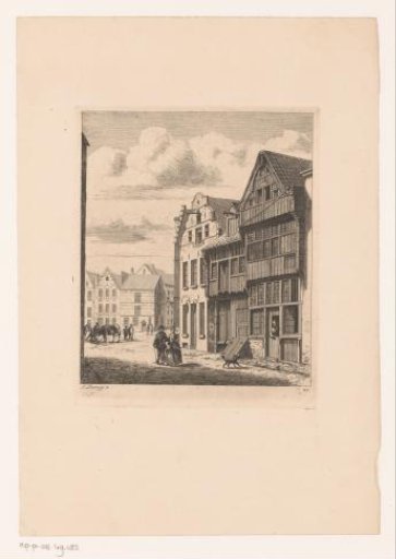 Wooden façade of a house in the Saucierstraat in Antwerp