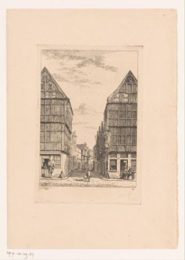 View of the Stoelstraat in Antwerp