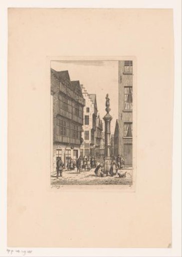 View of the Korte Koepoortstraat in Antwerp