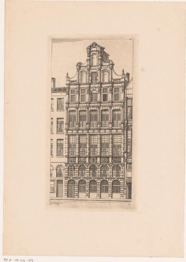 Façade of the guild house of the carpenters on the Grote Markt in Antwerp
