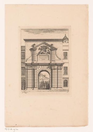 View of the Water Gate on the Scheldt in Antwerp