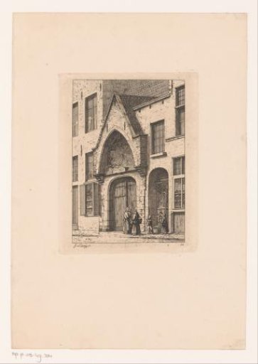 Entrance of the St. Julian's Hospital in Antwerp