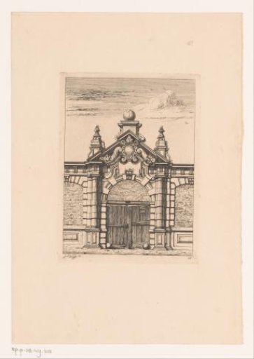 Entrance gate of the St. Michael's Abbey in Antwerp