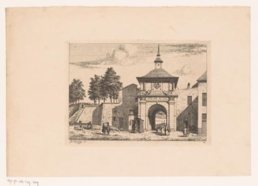 View of the Kipdorppoort in Antwerp