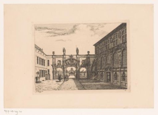 Courtyard of the house of Peter Paul Rubens in Antwerp