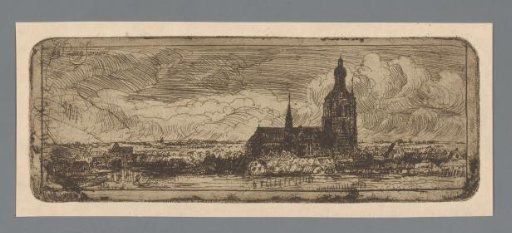View of a Church in a City on a River