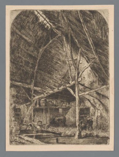 Interior of a stable