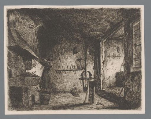 Interior of a smithy