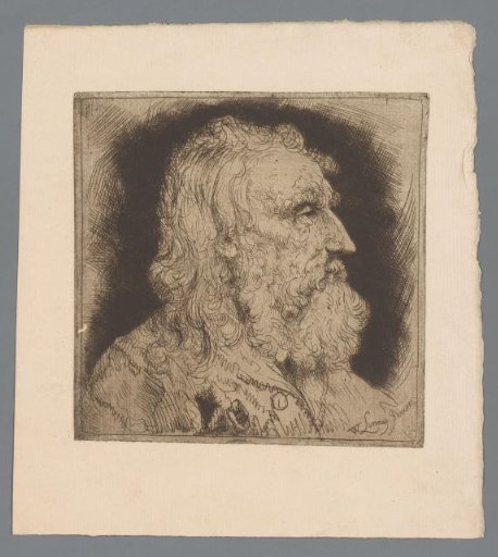 Portrait of an unknown bearded man
