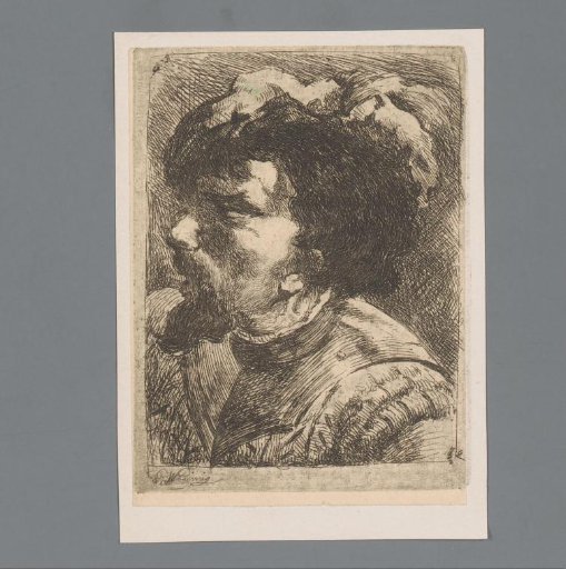 Portrait of an unknown man in historical costume