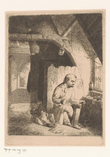 Shoemaker at work
