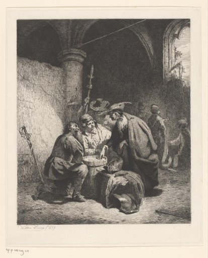 Soldiers playing cards