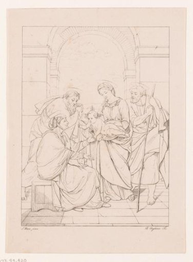 Mary with Christ and Saints
