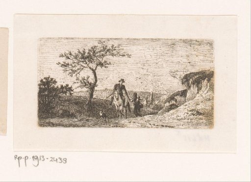Hunter in a landscape