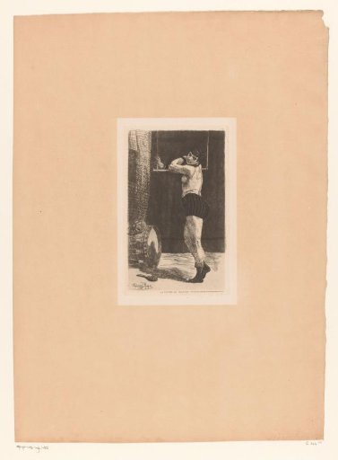 Female circus artist leaning on a trapeze