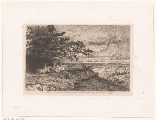 Three Amazons on Horseback in a Hilly Landscape
