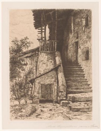 Chalet with staircase