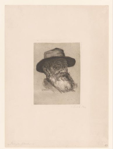 Portrait of a Man with Beard and Hat