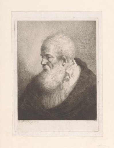 Portrait of an unknown man with a beard