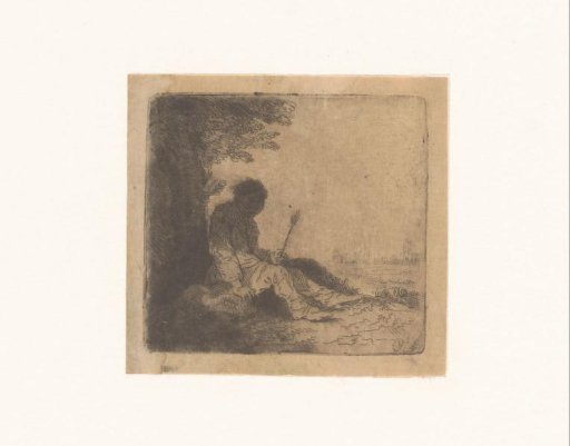 Man Resting Under a Tree