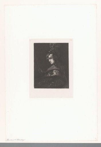 Pallas Athena with Helmet, Spear, and Aegis