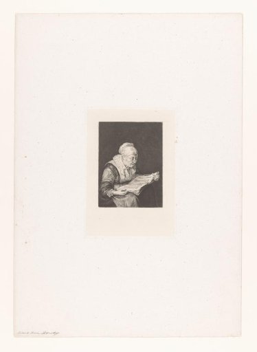 Old Woman Reading a Book