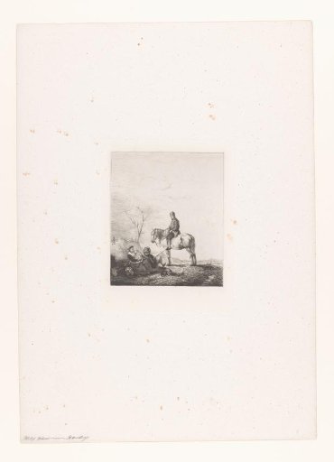Rider with a Resting Family