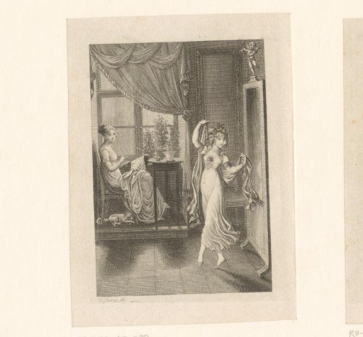 Interior with a Dancing Girl and an Embroidering Girl