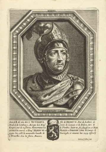Portrait of Jan I of Brabant in armour