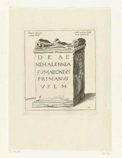 Pedestal of a Nehalennia altar