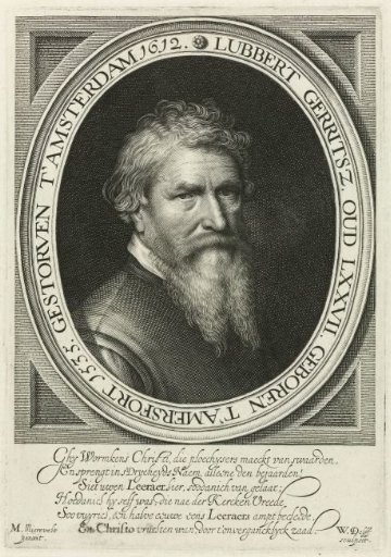 Portrait of preacher Lubbert Gerritsz.