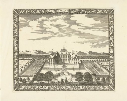 View of Duivenvoorde Castle at Voorschoten