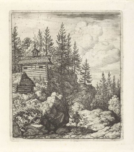 Landscape with chapel