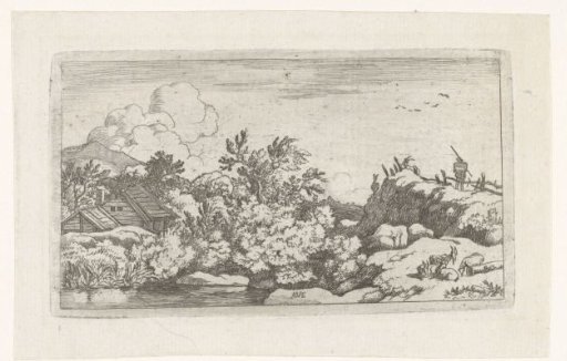 Landscape with goatherd