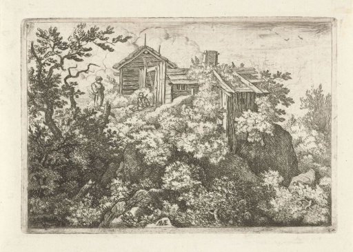 Three cottages on a rock
