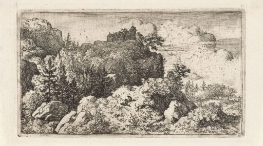 Mountain landscape with church