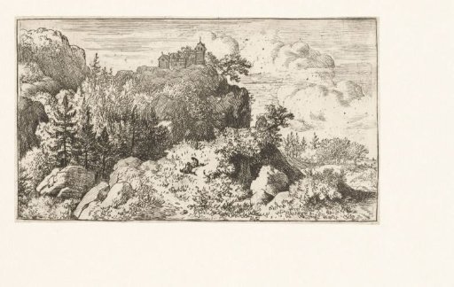 Mountain landscape with church
