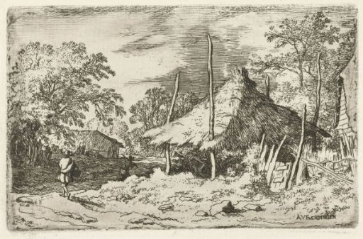 Traveler by a Haystack